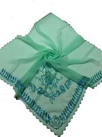 Платок в церковь  бирюзовый 270122