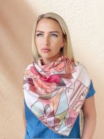 Шелковый платок TORIOLLI персиковый 140822