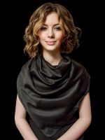 Шелковый платок Dulanna черный 260122