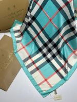 Шелковый платок Burberry 21218 бирюзовый