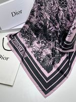 Платок шёлковый Dior 11211 сиреневый