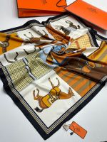 Платок HERMES женский 21042404 рыжий