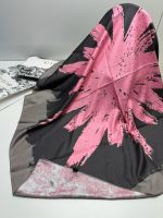 Женский платок шёлковый Dior розовый с серым 30102500