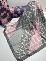 Платок шёлковый Coach серый 21012400