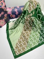 Платок шёлковый Coach зеленый 21012403