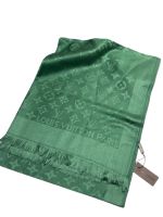 Палантин брендовый зеленый 1101236