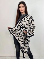 Платок женский бежевый с  черным GIVENCHY 14072305