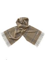 Шарф мужской кашемир Tranini 30684 коричнево-бежевый