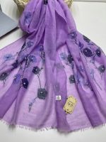 Палантин женский  шелк и  вискоза 15022330