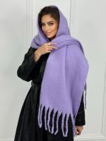 Шарф зимний  теплый 14112406 сиреневый