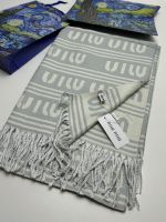 Палантин женский MIU MIU серый 04112502