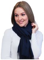 Шарф теплый синий 241124