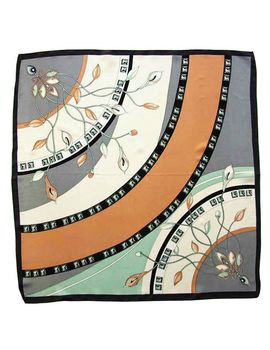 Платок женский Tranini из шёлка серый 0077 PLATOK 16