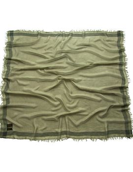 Платок Tranini из микромодала  зеленый 0139 PLATOK 12