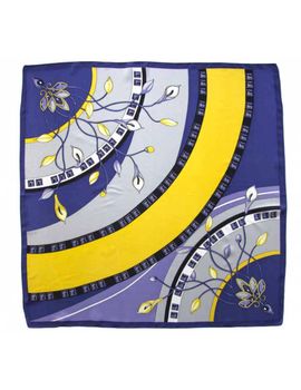 Платок женский Tranini из шёлка голубой 0078 PLATOK 16