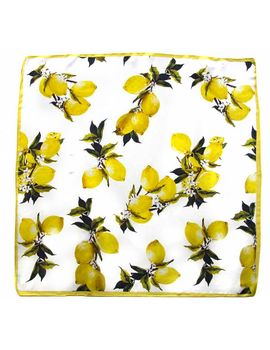 Платок женский Tranini из шёлка лимончики   0026 PLATOK 16