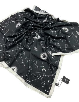 Шелковый платок Chanel 110118 черный