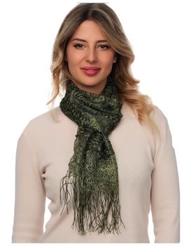 Шарф кружевной в церковь зеленый 060407