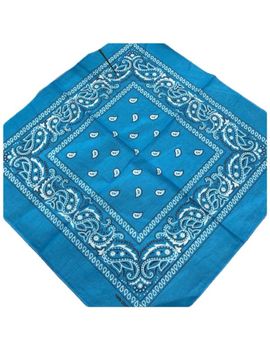 Бандана из хлопка голубой 140505