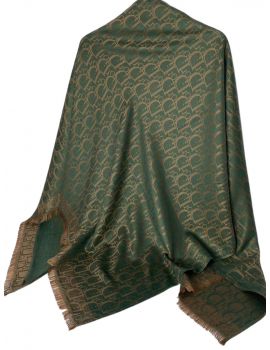 Женский платок Dior  зеленый  310502