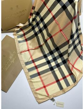 Шелковый платок Burberry 21214 бежевый