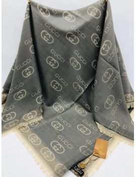 Платок Gucci серый с люрексом 050815