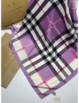 Шелковый платок Burberry 21213 сиреневый