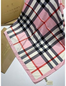 Шелковый платок Burberry 21215 розовый