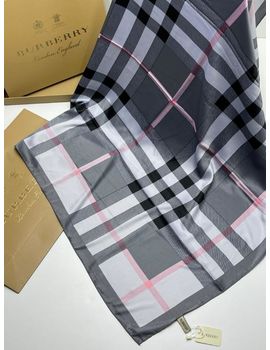 Шелковый платок Burberry 21216 серый