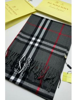 Шарф мужской  Burberry серый 03112501