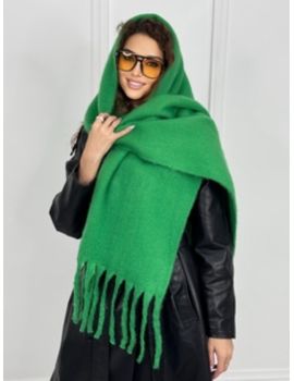 Шарф зимний  теплый 14112402 зеленый