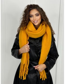 Шарф зимний  теплый 14112405 желтый
