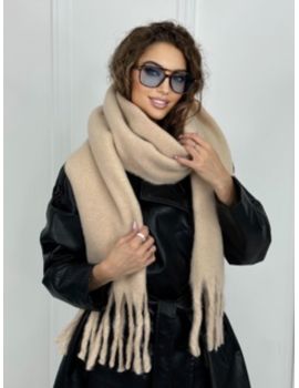 Шарф зимний  теплый 14112407 бежевый