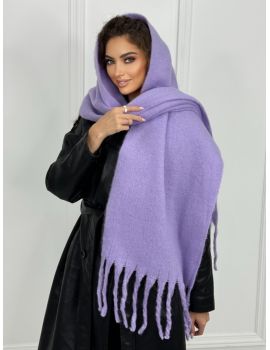 Шарф зимний  теплый 14112406 сиреневый