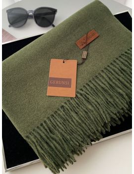 Палантин женский GERUNSI  теплый серый хаки 24112508