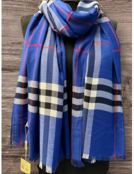 Палантин Burberry яркий синий  03112513