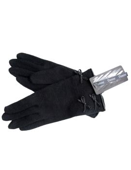 Перчатки  женские Tranini из шерсти  черный 02001