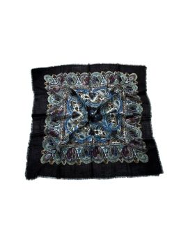 Платок шерсть премиум Tranini черный 0101 PLATOK 5