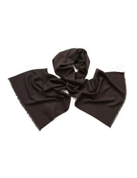 Шарф мужской шерсти и шелка Tranini  01303 в мелкую клетку и  полоску