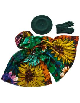 Комплект (берет, палантин, перчатки) Tranini 45032А