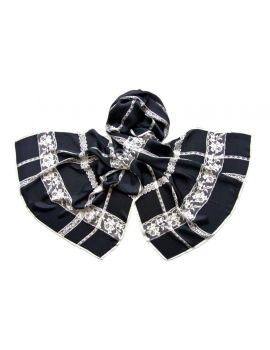 Шелковый палантин Tranini 1551 черный