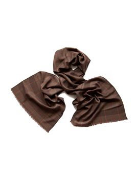 Шарф мужской шерстяной Tranini 01243 коричневый