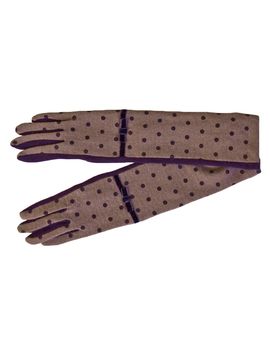 Перчатки женские шерстяные Tranini 40104 PERCH фиолетовые трикотажные