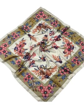 Шелковый платок Dior 50002 бежевый