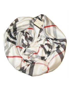 Платок Burberry белый 2111