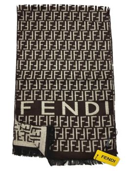 Шарф Fendi 60013 коричневый