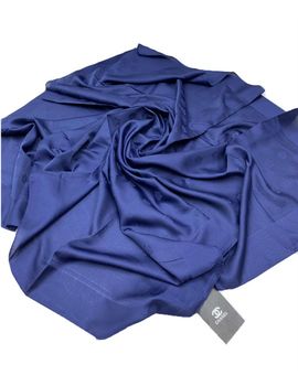 Шелковый платок Chanel 510198 синий