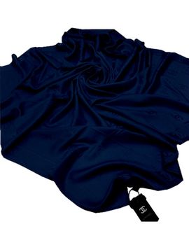 Шелковый платок Chanel 610193 синий