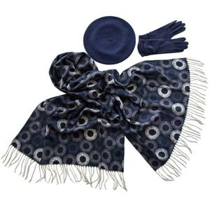 Комплект (берет, палантин, перчатки) Tranini 49002