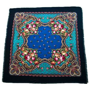 Платок шерстяной Tranini 0427 синий